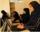  ?? — AFP ?? Afghan students attend a class at the Code to Inspire school in Herat.