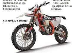  ??  ?? KTM 450 EXC-F Six Days