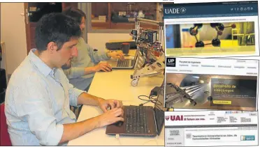  ?? GZA. UAI CAPTURAS WEB ?? COMPLEMENT­ARIAS. Los alumnos pueden seguir después carreras de Ingeniería o Sistemas.