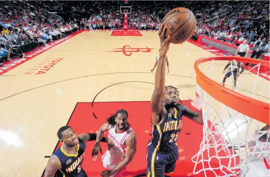  ?? Picture / Getty Images ?? Breakers signing Rakeem Christmas shows his skills for the Indiana Pacers in the NBA last season.