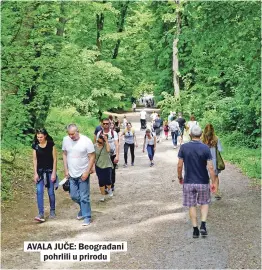  ??  ?? AVALA JUČE: Beograđani
pohrlili u prirodu