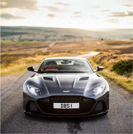  ??  ?? Despite its sheer size, the DBS is easy to place on the road thanks to alert controls.