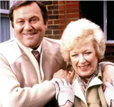  ??  ?? Much-loved: June Whitfield with Terry Scott
