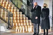  ?? REUTERS ?? US President Joe Biden and first lady Jill Biden at a ceremony to mourn 500,000 US deaths from the Covid-19 pandemic.