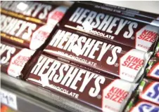  ?? — AFP photo ?? In the US, Hershey, one of the world's largest sweets manufactur­ers, did not rule out a price increase.