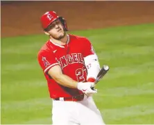  ?? KATELYN MULCAHY/GETTY IMAGES ?? Superstar Mike Trout and the Los Angeles Angels face the Houston Astros on Monday at 5 p.m. on TSN1.