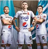  ??  ?? Nuevo. Alianza F.C. presentó su nueva equipación para el torneo Apertura 2020 de la Liga Mayor de Fútbol.