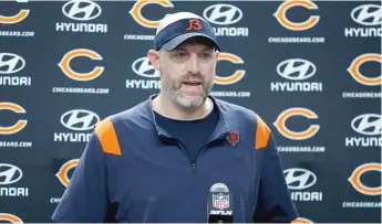  ?? AP ?? The assumption is that coach Matt Nagy will be fired after the season, but anything is possible at Halas Hall.