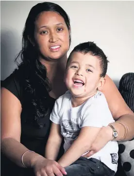  ?? Picture / Sarah Ivey ?? Tesha Lee-Tuafale says her 3-year-old son, Charn, was saved by the generosity of blood donors.