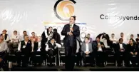  ??  ?? Intervenci­ón. Silvano Aureoles participó en el Congreso Nacional de corriente Galileos.