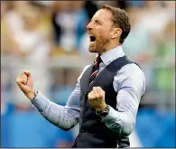 ?? AP/MATTHIAS SCHRADER ?? England Coach Gareth Southgate has led England to the World Cup semifinals for the first time since 1990. The country’s only World Cup title came in 1966.