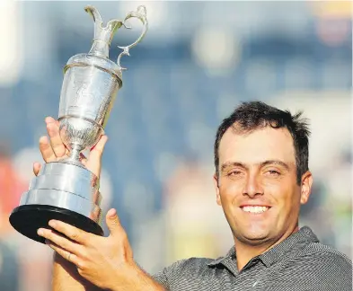  ?? JON SUPER / THE ASSOCIATED PRESS FILES ?? Francesco Molinari of Italy won the British Open in July, capturing his first major championsh­ip and doing so while playing alongside Tiger Woods in the final round, which “made that day even more special.”