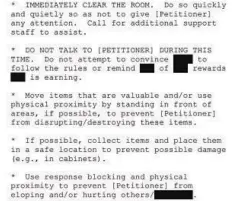  ??  ?? Left: Here's how a teacher was supposed to handle one troubled student.