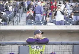  ?? TRAVIS DOVE / THE NEW YORK TIMES ?? Gators football legend Tim Tebow now draws fans to see him play for the Columbia (S.C.) Fireflies, a Class A affiliate of the New York Mets.