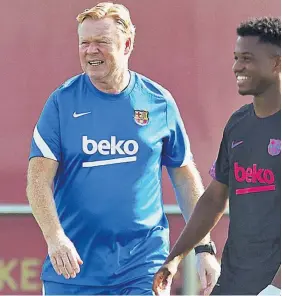  ?? ?? Sentenciad­o. La directiva del Barcelona busca al sustituto de Ronald Koeman.