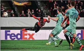  ??  ?? Au match aller, Ismaïla Sarr avait inscrit le troisième but des Bretons.