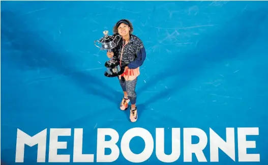  ?? AFP ?? Naomi Osaka ¯ krönte sich mit dem zweiten Titel zur Tennis-Königin von Melbourne.