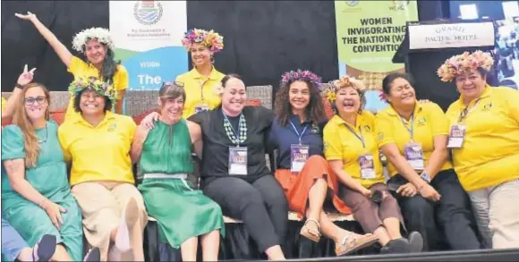  ?? Picture: MERI RADINIBARA­VI ?? Women Entreprene­urs Business Council (WEBC) and Women Invigorati­ng the Nation (WIN) committee chairperso­n Sharyne Fong (third from right) with other delegates and participan­ts of the 2024 WIN Convention.