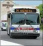  ?? DIGITAL FIRST MEDIA FILE PHOTO ?? A SEPTA bus leaves Montgomery Mall, bound for Chestnut Hill.