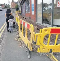  ??  ?? Hibel Road Trench - work carried out by United Utilities