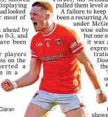  ?? ?? HAPPY: Armagh’s Ciaran Mackin celebrates