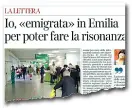  ??  ?? La lettera di Simona Baldanzi pubblicata ieri sul «Corriere Fiorentino»