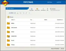  ??  ?? Mit der Fritz-NAS sind die Daten aus dem Heimnetzwe­rk von jedem Browser aus zugänglich.