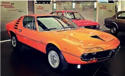  ??  ?? Alfa Montreal was introduced as a concept car in 1967 at Expo 67, held in Montreal. It entered production in 1970 with a 2593cc V8.