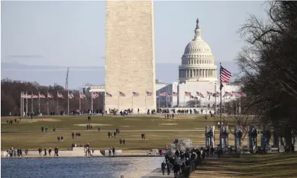  ?? ?? A view of the Washington Monument and the US Capitol building in Washington DC. Photograph: Anadolu Agency/Getty Images