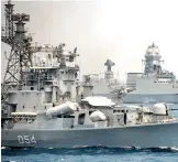  ??  ?? Beijing will deploy high tech surveillan­ce ship CNS Neptune besides Yuan class submarines and satellites in sky to keep watch over the mega exercise