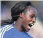  ??  ?? OUT ON A HIGH Aluko enjoyed a superb farewell