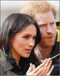  ??  ?? Meghan Markle and Prince Harry