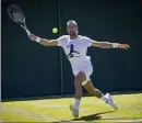  ?? (Photo EPA/MAXPPP) ?? Novak Djokovic inaugure le Centre Court aujourd’hui.