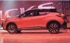  ??  ?? The 2018 Nissan Kicks has a peppy yet frugal engine. JAE C. HONG/AP