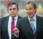  ??  ?? RED ALERT Chancellor Gordon Brown (left) introduced incentives to promote diesel vehicles under Prime Minister Tony Blair (right), even though research showed the dangers of the fuel