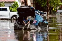  ?? Mark J. Terrill/Associated Press ?? Tropical Storm Hilary brought intense rain and flooding to Southern California in August.