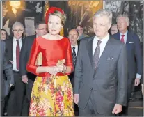  ?? CP PHOTO ?? King Philippe and Queen Mathilde of Belgium tour the Canadian War Museum in Ottawa on Tuesday.