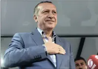  ?? PICTURE: AP ?? Turkish President Recep Tayyip Erdogan delivers a speech in Istanbul on July16 last year, following a failed military coup.