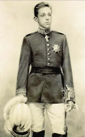  ?? LA RAZÓN ?? Imagen de un joven Alfonso XIII