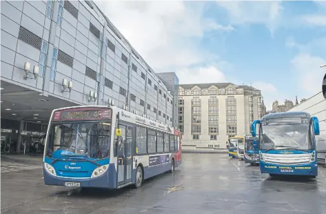  ?? ?? Edinburgh Bus Station at St Andrew Square may have to close because the owners want to develop the site