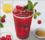  ?? URBAN RITUAL ?? This summer Urban Ritual is making a raspberry cali mojito to supplement its lineup of boba teas.