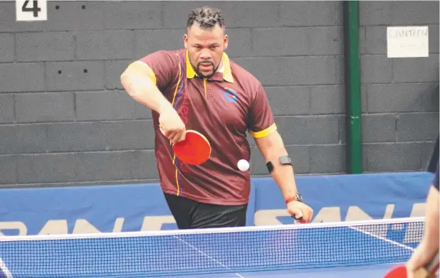  ?? Picture: TABLE TENNIS AUSTRALIA ?? ELITE LEVEL: Far North athlete Daryl Sterling Jr at the 2019 National Para Table Tennis Championsh­ips in Murray Bridge, South Australia.