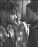  ??  ?? Chadwick Boseman (right) and Michael B. Jordan