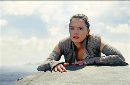  ?? CONTRIBUTE­D BY JONATHAN OLLEY, LUCASFILM LTD. ?? Daisy Ridley stars in “Star Wars: The Last Jedi.”