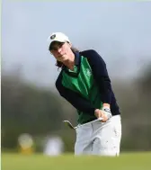  ??  ?? Leona Maguire playing for Ireland at the Olympics.