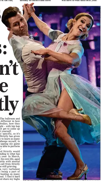  ??  ?? SO ELEGANT: Ashley and Pasha’s American smooth on Strictly last night