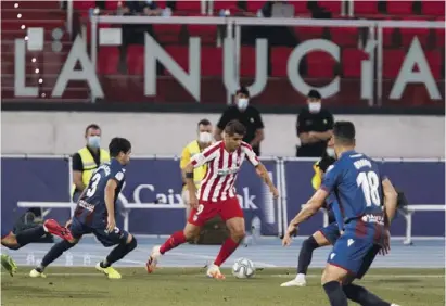  ?? Foto: La Nucía CF ?? Atlético gewann in La Nucía dank eines Eigentors von Levante.