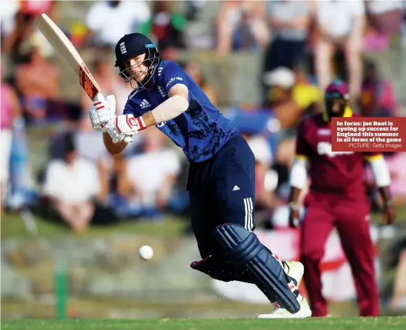  ?? PICTURE: Getty Images ?? In focus: Joe Root is eyeing up success for England this summer in all forms of the game