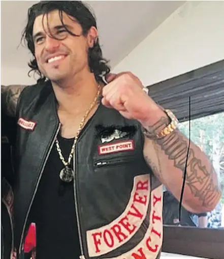  ??  ?? Hells Angel member Lukasz Cimoszko died last Thursday of a suspected overdose . He was 36.