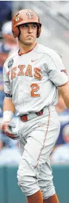  ?? Nati Harnik / Associated Press ?? Texas’ Kody Clemens had a forgettabl­e performanc­e against Arkansas in Sunday’s opening-round loss. He finished 1 for 5.